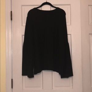 Zara Bell-Sleeved Black Sweater